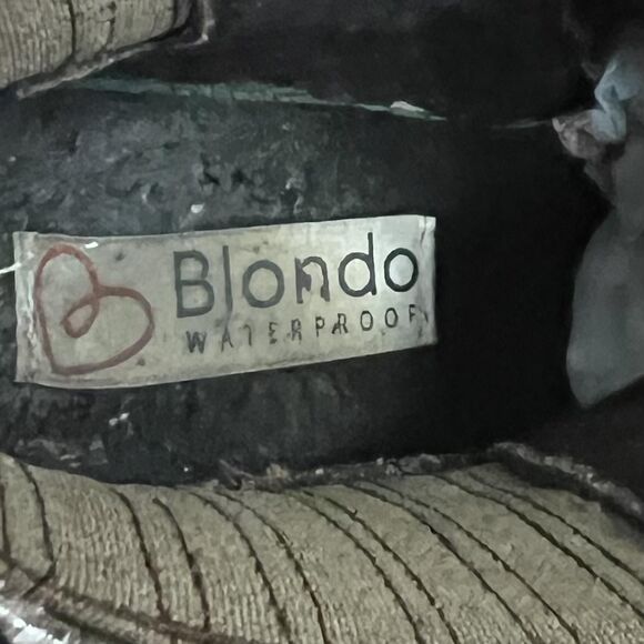 Blondo Boots Womens Size 7.5 Brown Snake Print Waterproof Ankle Booties Zip - Picture 6 of 11